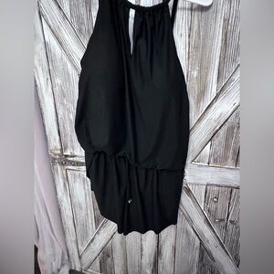 Chic Black Swim Romper